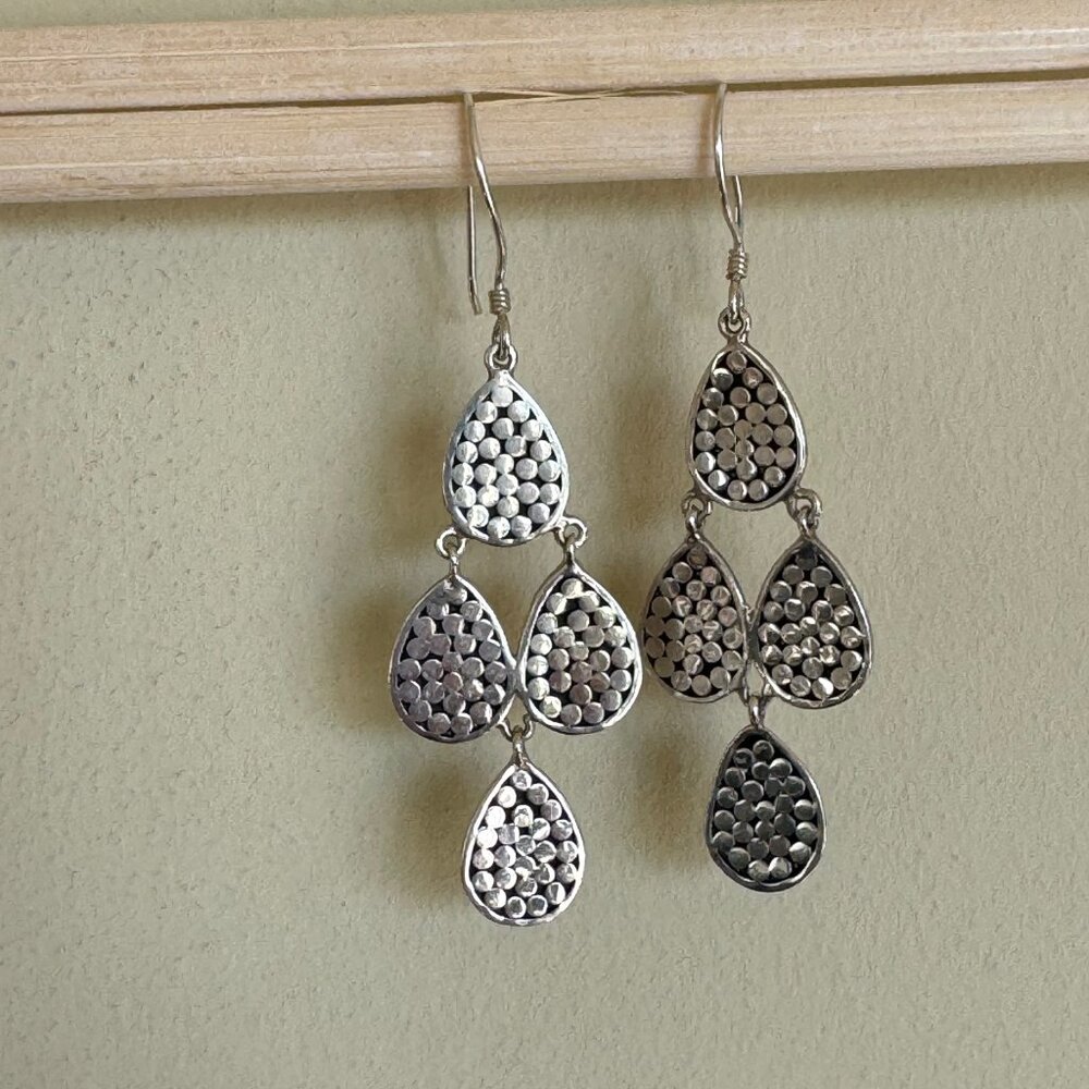 Sterling Silver Dangling Earrings - image 1